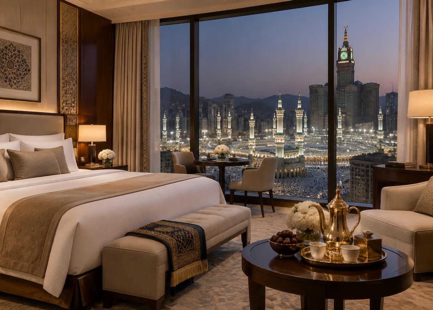 Suite d’hôtel premium avec vue sur le Haram